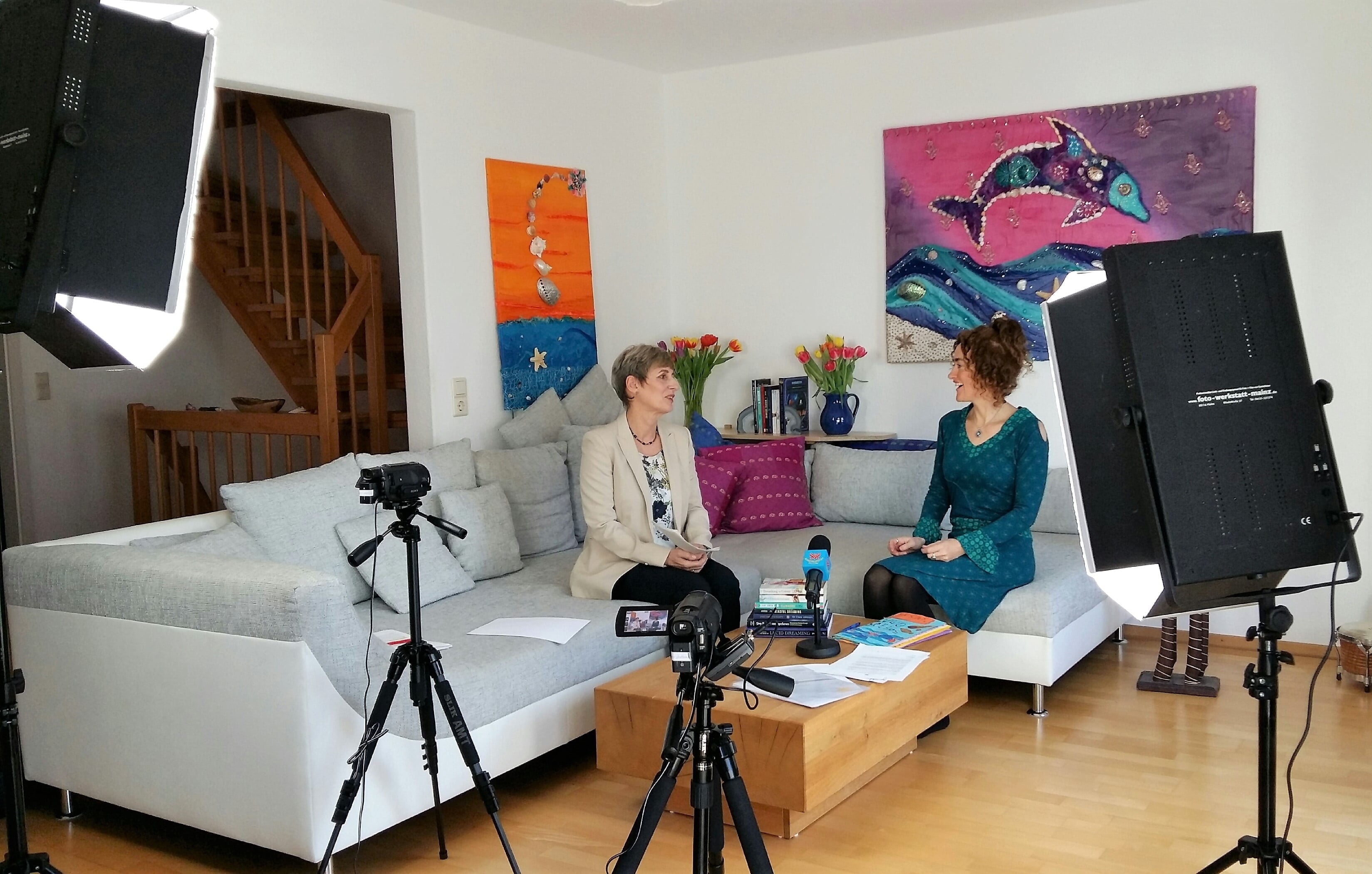 Feedback TV on a live production shoot